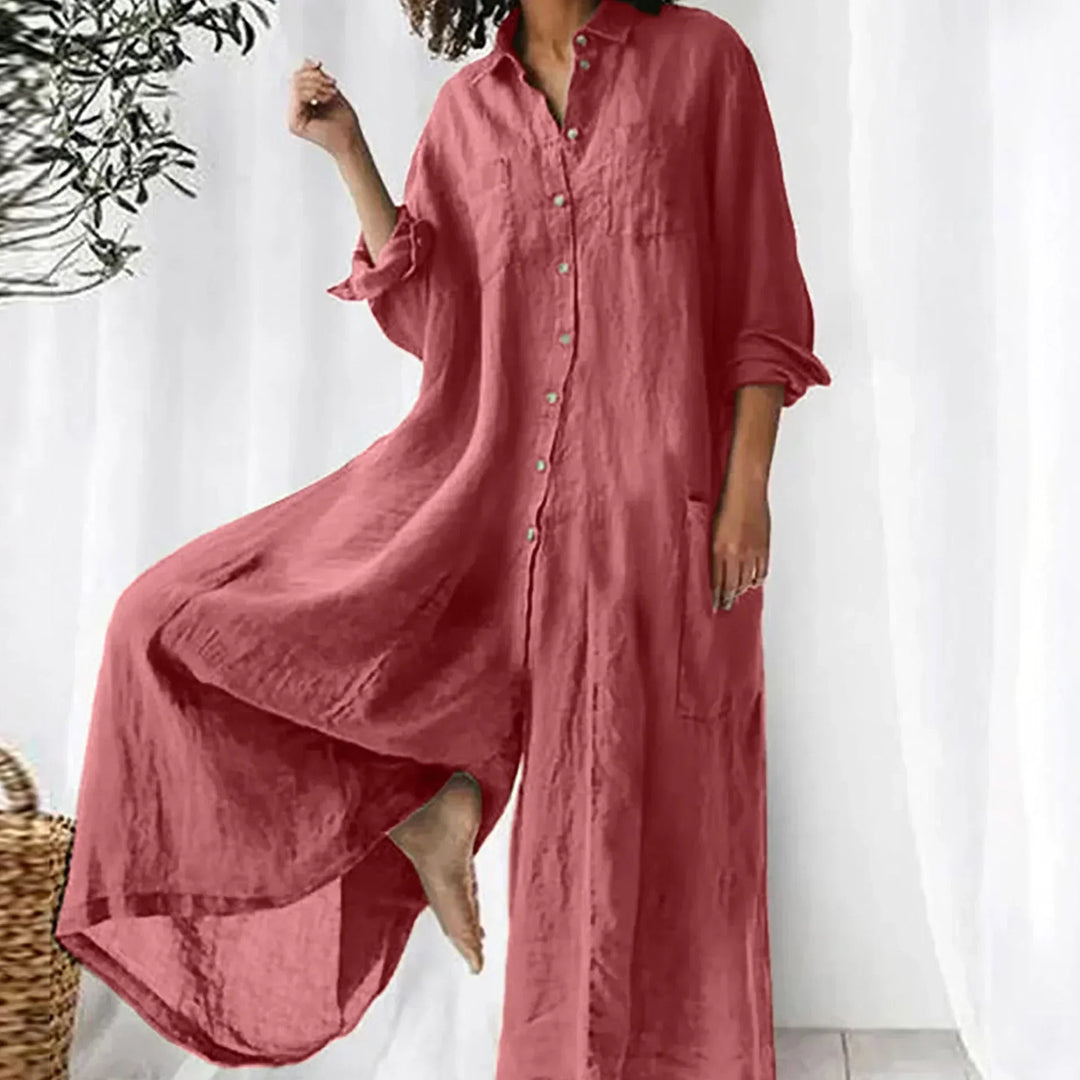 Juliane – Oversized Hemdblusenkleid mit Knopfleiste