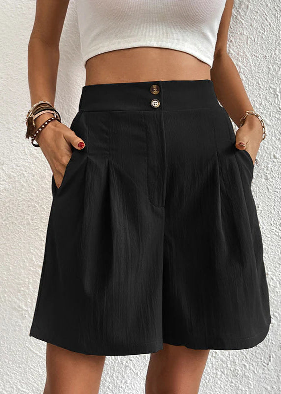 Jannika – Weit geschnittene High-Waist-Shorts mit Faltenwurf