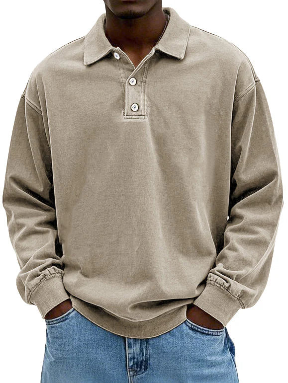 Kasimir – Lockeres Polo-Sweatshirt