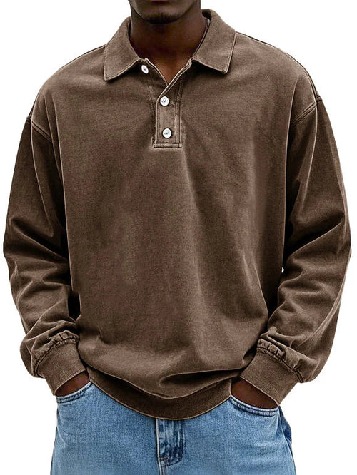 Kasimir – Lockeres Polo-Sweatshirt