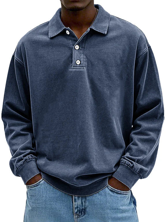 Kasimir – Lockeres Polo-Sweatshirt