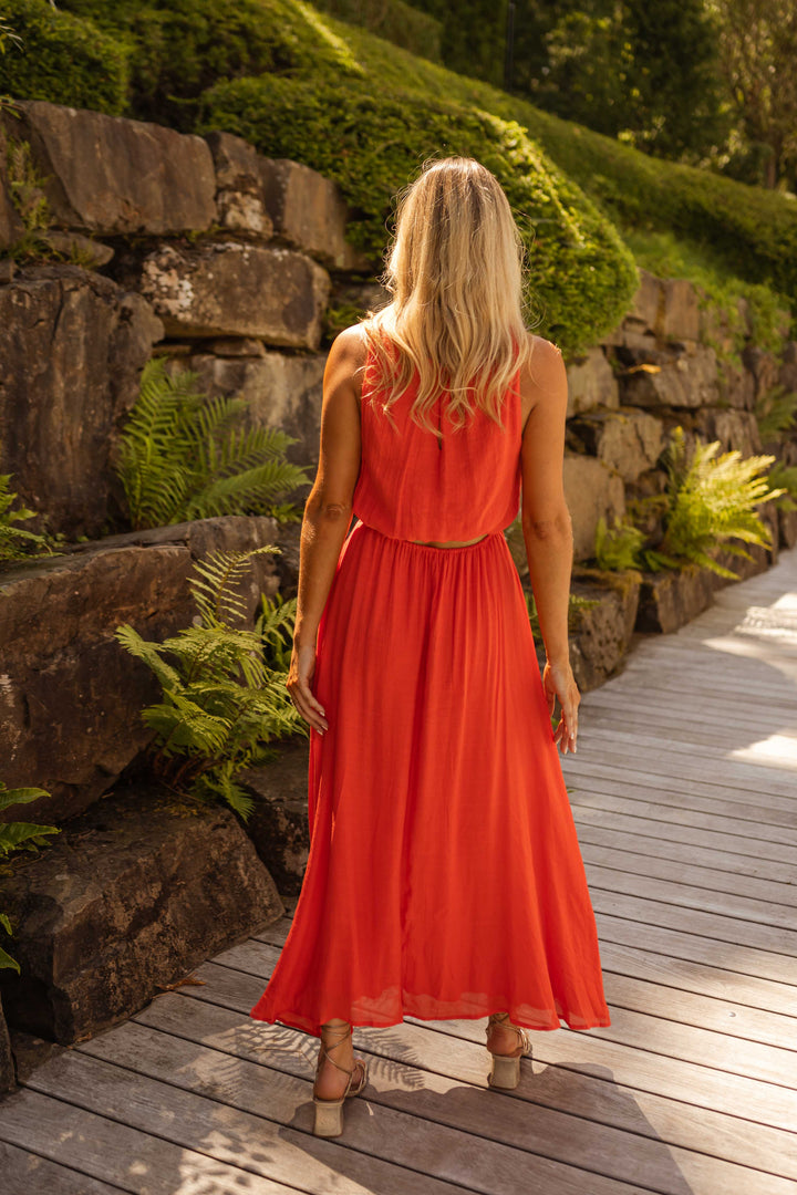 LISA™ | Das Sommerkleid in kräftigem Orange