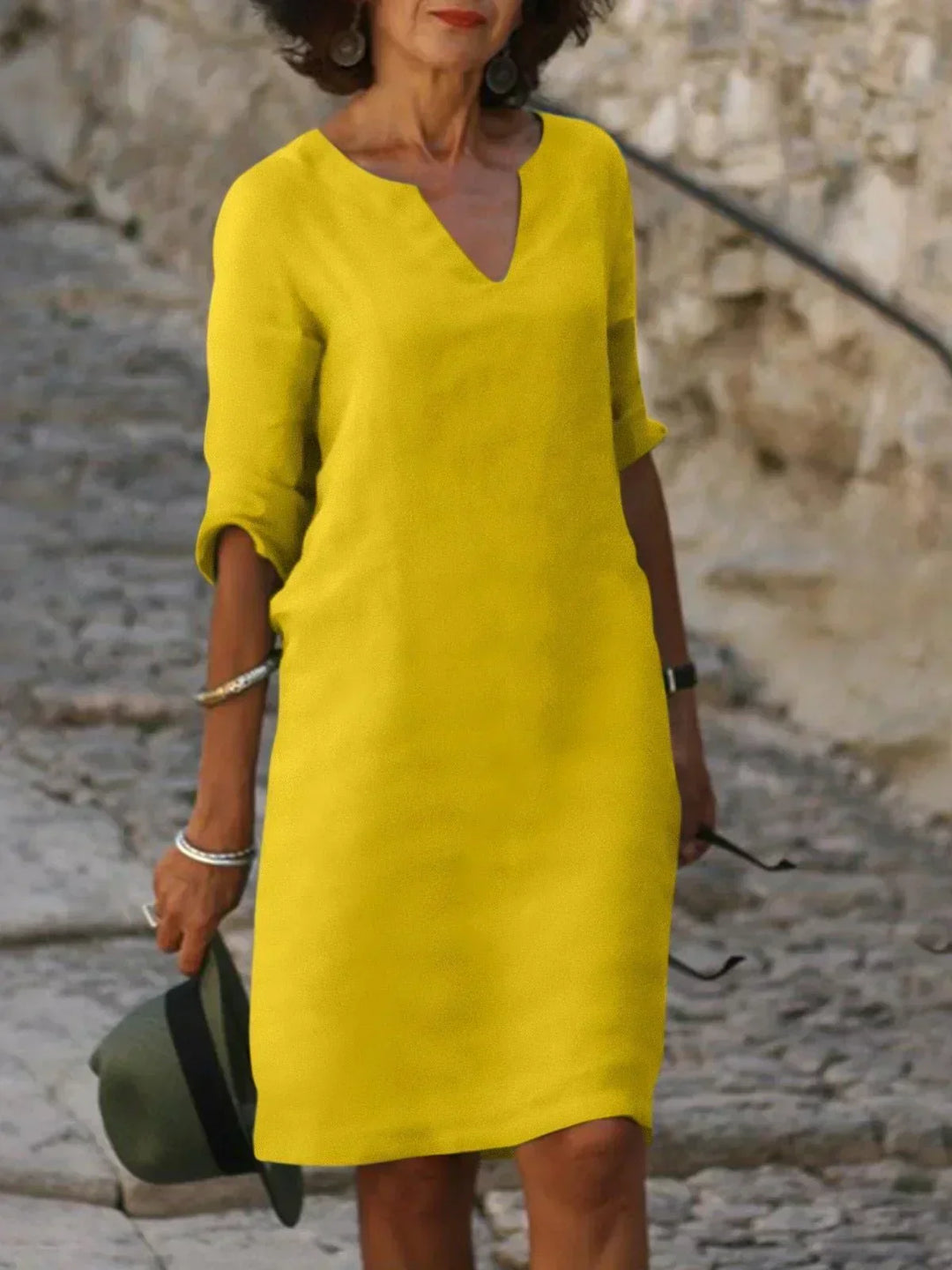 Maria | Elegantes Kleid mit V-Ausschnitt