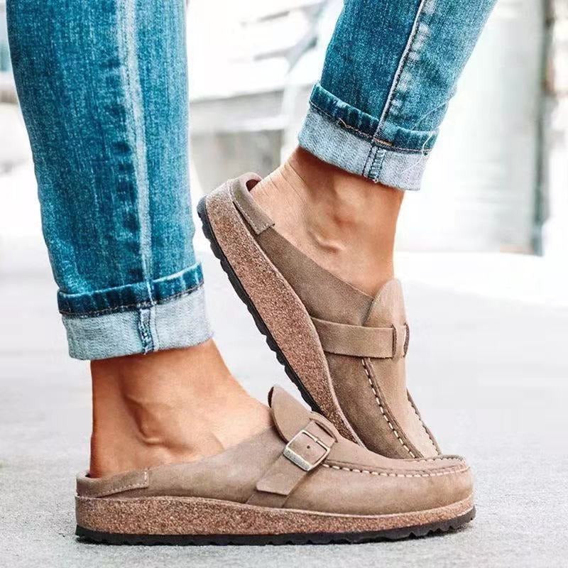 Roswita – Bequeme Slipper mit Schnallendetail